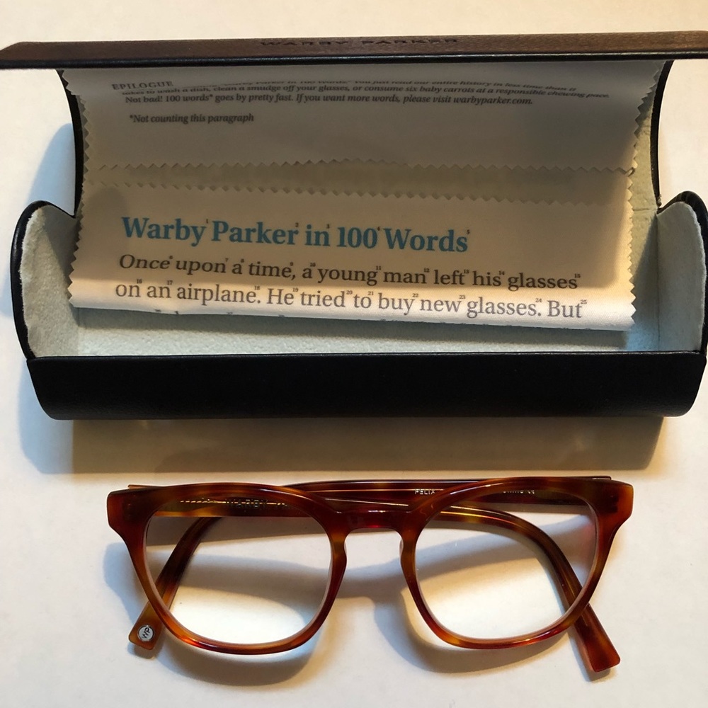 Warby Parker Tortoiseshell Brown/Amber Eyeglasses